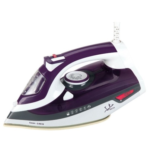 Plancha de vapor jata pl221c 2400w golpe vapor 160g vapor vertical deposito agua 350ml suela ceramica antical permanente