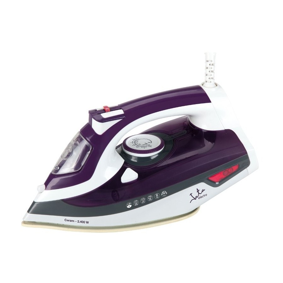 Plancha de vapor jata pl221c 2400w golpe vapor 160g vapor vertical deposito agua 350ml suela ceramica antical permanente