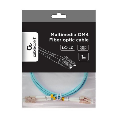 Gembird multimode duplex om4 50 125 fibra óptica cable lc lc 1m
