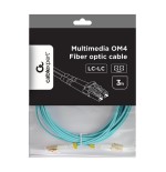 Gembird multimode duplex om4 50 125 fibra óptica cable lc lc 3m
