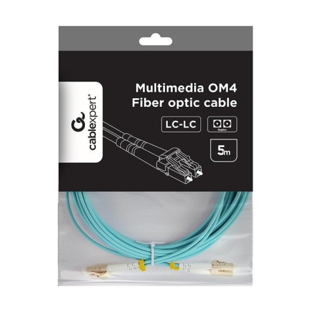 Gembird multimode duplex om4 50 125 fibra óptica cable lc lc 5m
