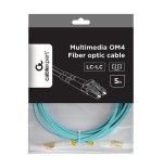 Gembird multimode duplex om4 50 125 fibra óptica cable lc lc 5m