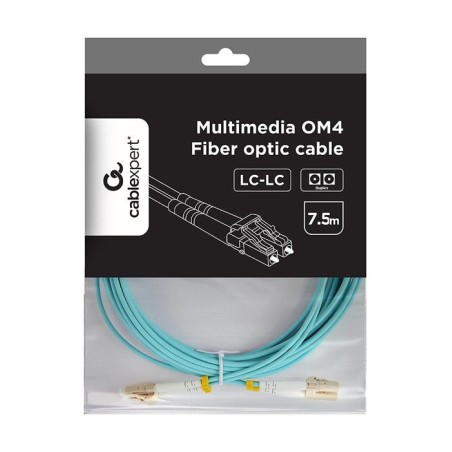 Gembird multimode duplex om4 50 125 fibra óptica cable lc lc 7.5m