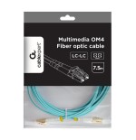 Gembird multimode duplex om4 50 125 fibra óptica cable lc lc 7.5m