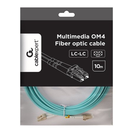 Gembird multimode duplex om4 50 125 fibra óptica cable lc lc 10m