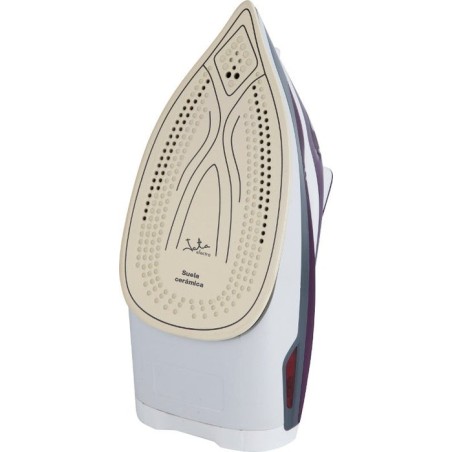 Plancha de vapor jata pl221c 2400w golpe vapor 160g vapor vertical deposito agua 350ml suela ceramica antical permanente