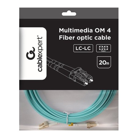 Gembird multimode duplex om4 50 125 fibra óptica cable lc lc 20m