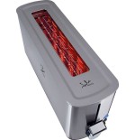 Tostadora jata tt1043 1000w cuerpo acero inox boca ancha 40mm 5 posiciones tostado pulsador parada voluntaria