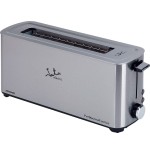 Tostadora jata tt1043 1000w cuerpo acero inox boca ancha 40mm 5 posiciones tostado pulsador parada voluntaria