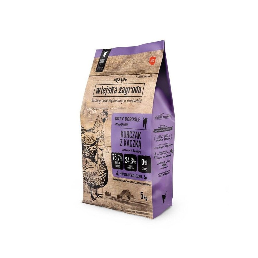 Comida seca para gatos country farm pollo y pato  5 kg