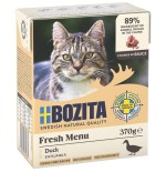 Comida húmeda para gatos pato en salsa bozita  370g
