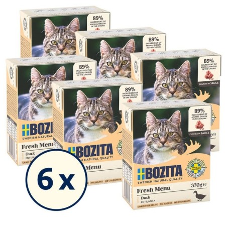 Comida húmeda para gatos pato en salsa bozita  370g
