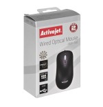 Activejet amy-146 ratón usb tipo a óptico 1000 dpi ambidextro