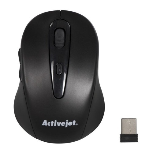 Ratón activejet amy-213  ambidextro rf inalámbrico óptico 1600 dpi