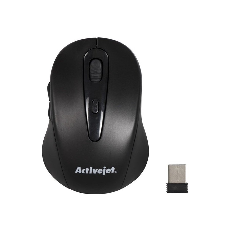 Ratón activejet amy-213  ambidextro rf inalámbrico óptico 1600 dpi