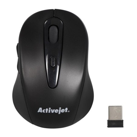 Ratón activejet amy-213  ambidextro rf inalámbrico óptico 1600 dpi