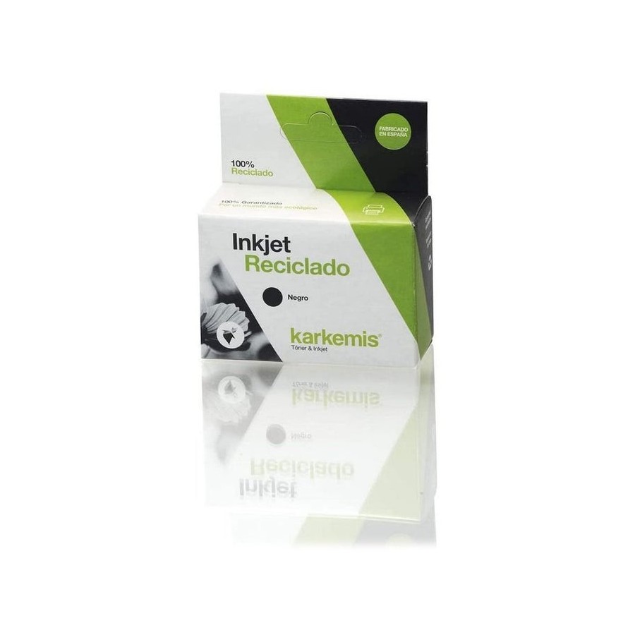 Cartucho de tinta reciclado karkemis hp 15 xl alta capacidad negro