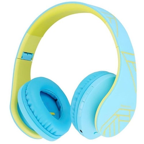 Auriculares  powerlocus p2 kids azul/verde  inalámbricos para niños