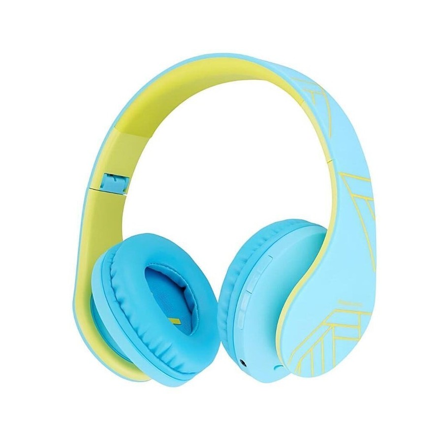 Auriculares  powerlocus p2 kids azul/verde  inalámbricos para niños