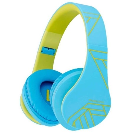 Auriculares  powerlocus p2 kids azul/verde  inalámbricos para niños