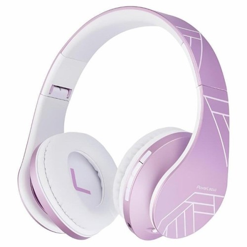 Auriculares  powerlocus p2 kids rosa/blanco inalámbricos para niños