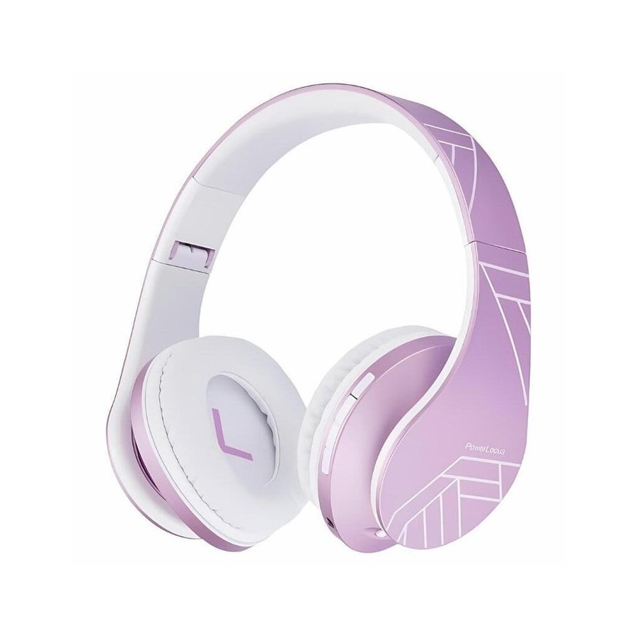 Auriculares  powerlocus p2 kids rosa/blanco inalámbricos para niños