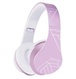 Auriculares  powerlocus p2 kids rosa/blanco inalámbricos para niños