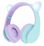 Auriculares  powerlocus p2 kids turquesa/violeta  inalámbricos para niños