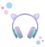 Auriculares  powerlocus p2 kids turquesa/violeta  inalámbricos para niños
