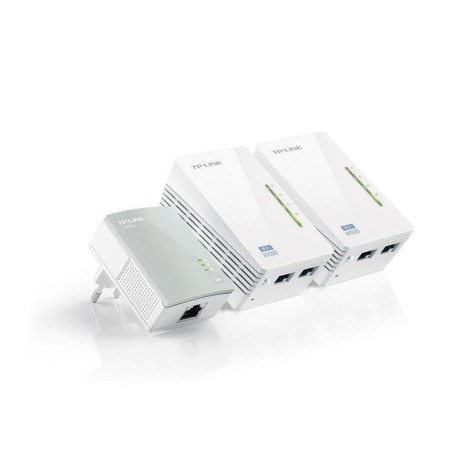 Tp link plc tl-wpa4220t kit wifi 300mbps 2 puertos rj45  kit 3 unid.  av500