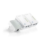 Tp link plc tl-wpa4220t kit wifi 300mbps 2 puertos rj45  kit 3 unid.  av500