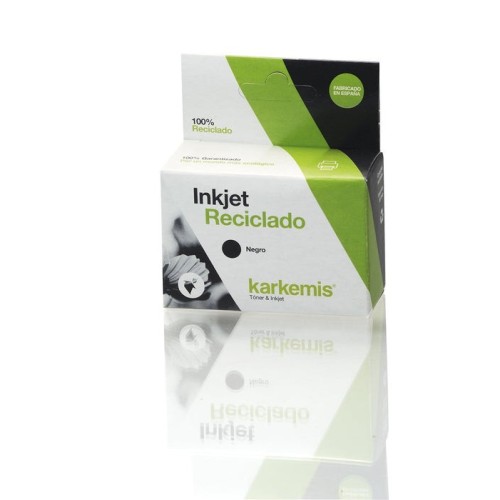 Cartucho de tinta reciclado karkemis hp 302 xl alta capacidad negro