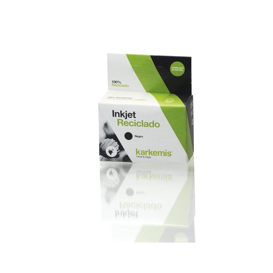 Cartucho de tinta reciclado karkemis hp 302 xl alta capacidad negro