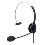 Auriculares  manhattan usb mono over-ear usb-a-mecker negro