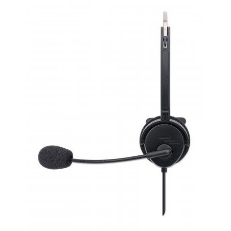 Auriculares  manhattan usb mono over-ear usb-a-mecker negro