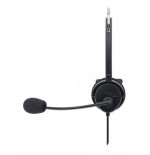 Auriculares  manhattan usb mono over-ear usb-a-mecker negro