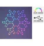 Adorno led cristal hielo, rgb, 90 leds, conexión usb. basics