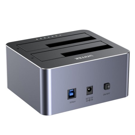 Unitek y-3026gy01-eu base de conexión para disco duro usb 3.2 gen 1 (3.1 gen 1) type-b gris