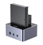 Unitek y-3026gy01-eu base de conexión para disco duro usb 3.2 gen 1 (3.1 gen 1) type-b gris