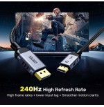 Cable  unitek c1626gy01-2m displayport 2.1 negro