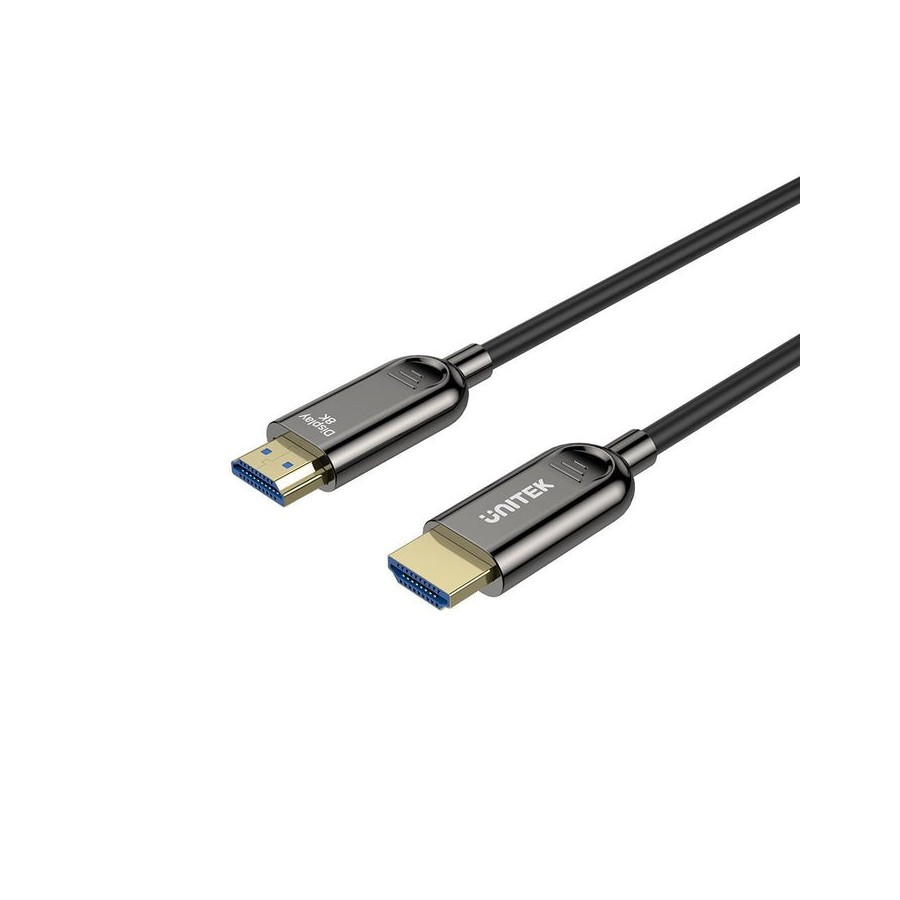 Cable óptico hdmi 2.1 aoc unitek c11085gy01-30m