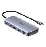 Hub unitek active  6-in-1 usb-c, m.2 ssd enclosure