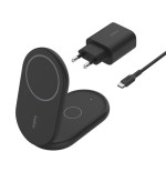 Base de carga inalambrica 2 en 1 belkin wiz028vfbk magnetica qi2 15w plegable negro