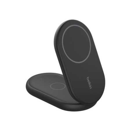 Base de carga inalambrica 2 en 1 belkin wiz028vfbk magnetica qi2 15w plegable negro