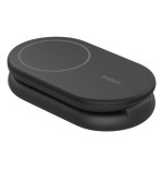 Base de carga inalambrica 2 en 1 belkin wiz028vfbk magnetica qi2 15w plegable negro