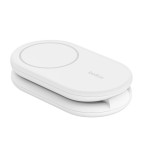 Base de carga inalambrica 2 en 1 belkin wiz028vfwh magnetica qi2 15w plegable blanca