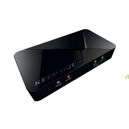 Capturadora de vídeo keep-out hd streaming vídeo capture graba 1080p entrada hdmi y vídeo por componentes usb/sd/microfono