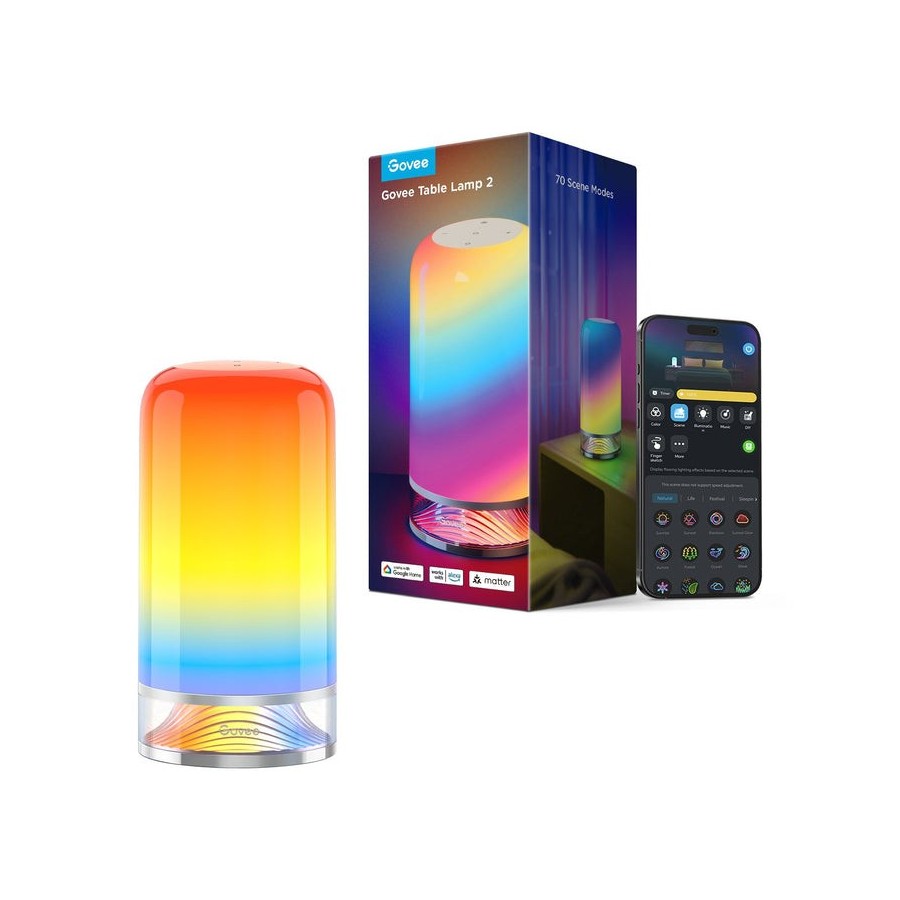 Govee h6022 lámpara de mesa inteligente wi-fi/bluetooth