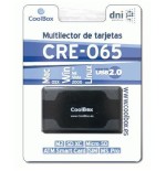 Coolbox lector externo de tarjetas cre065 con soporte para sim y dnie 4.0