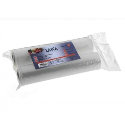 Bolsa para envasar al vacío laica vt3509 28 x 600cm 2 rollos